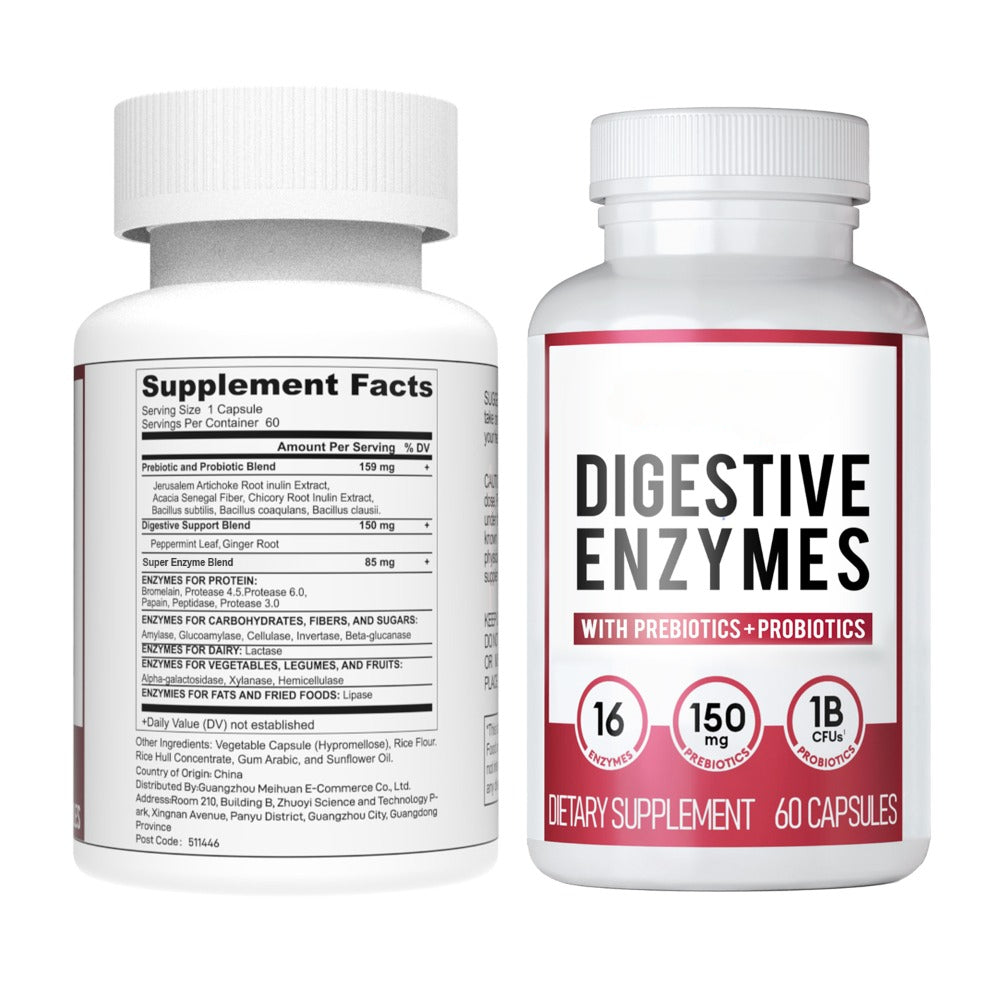 VERIDALE™️ - DIGESTIVE ENZYMES 60CT + 60B PROBIOTIC 30CT