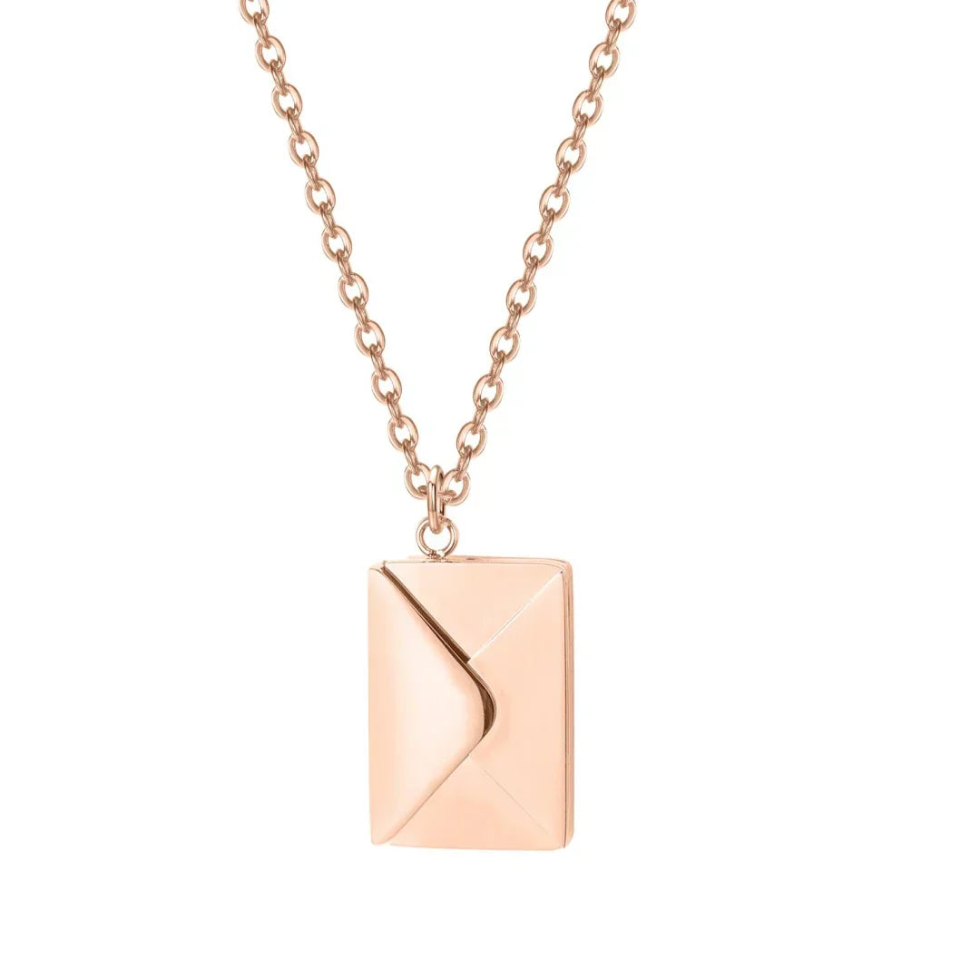 VERIDALE™  - ENVELOPE LOVE LETTER PENDANT NECKLACE