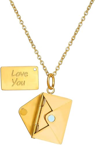 VERIDALE™  - ENVELOPE LOVE LETTER PENDANT NECKLACE